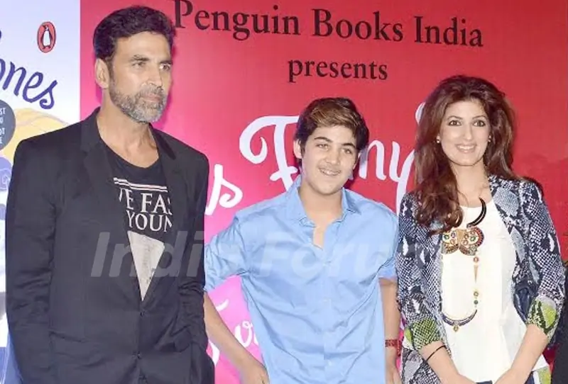 Aarav Kumar With His Father Akshay Kumar And Mother Twinkle Khanna