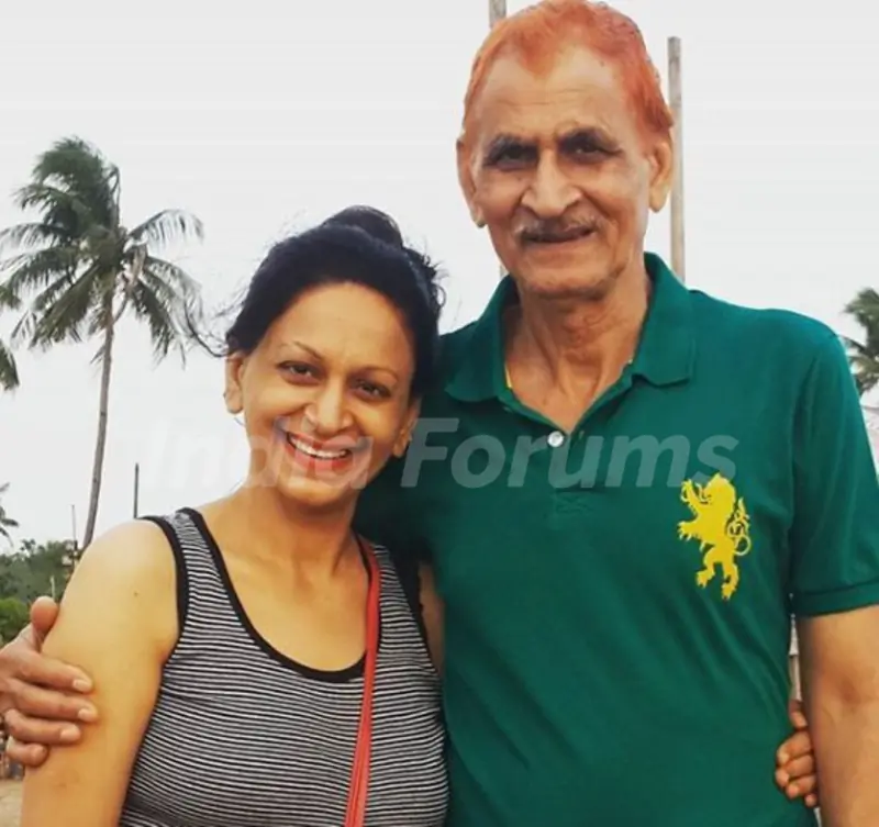 Alka Mogha with her father