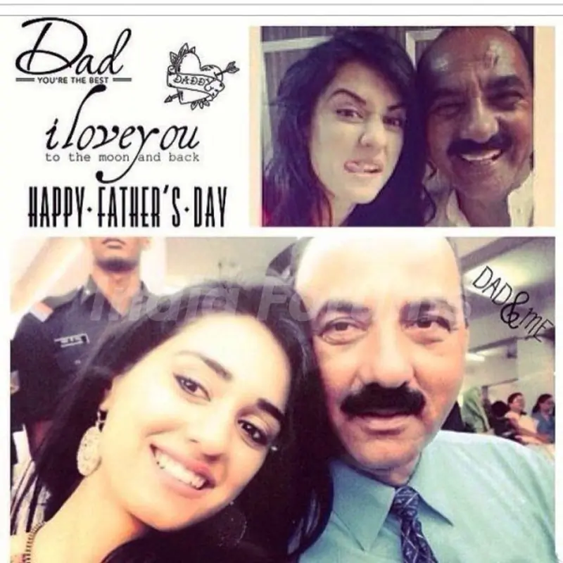 Disha Patani With Her Father