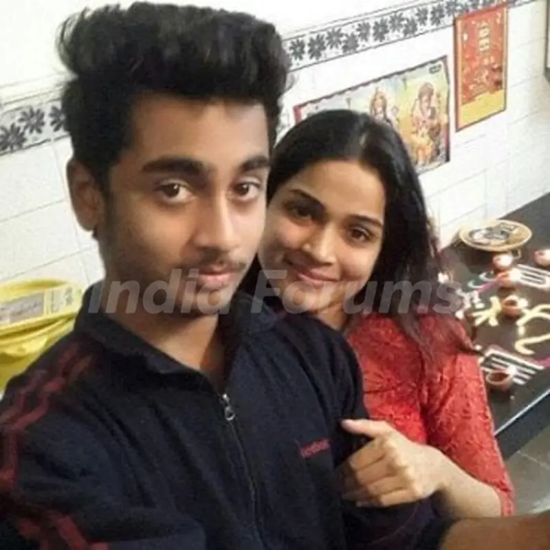 Hema Sood with her Brother