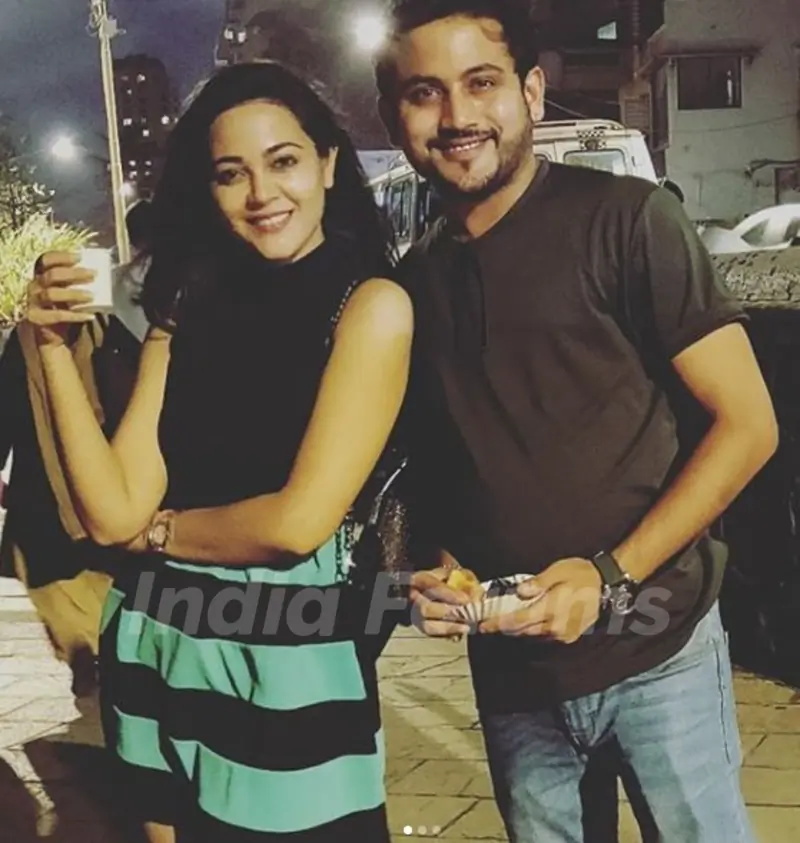 Kaveri Priyam with her brother