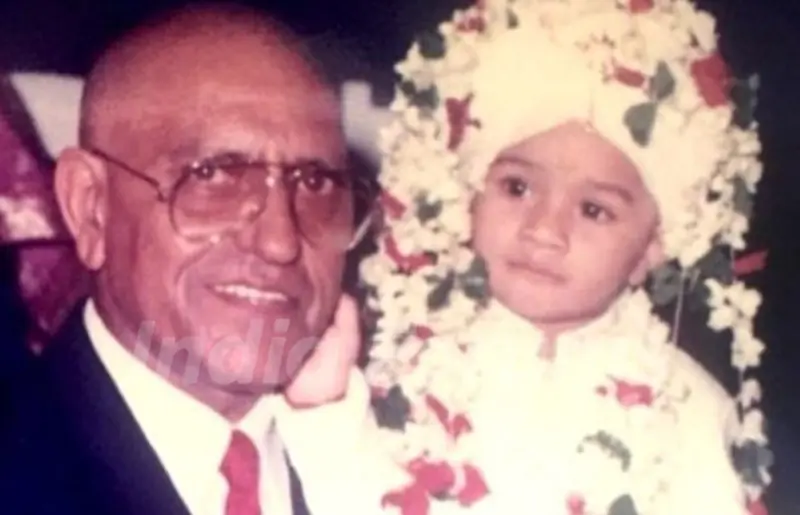 Vardhan Puri with Amrish Puri