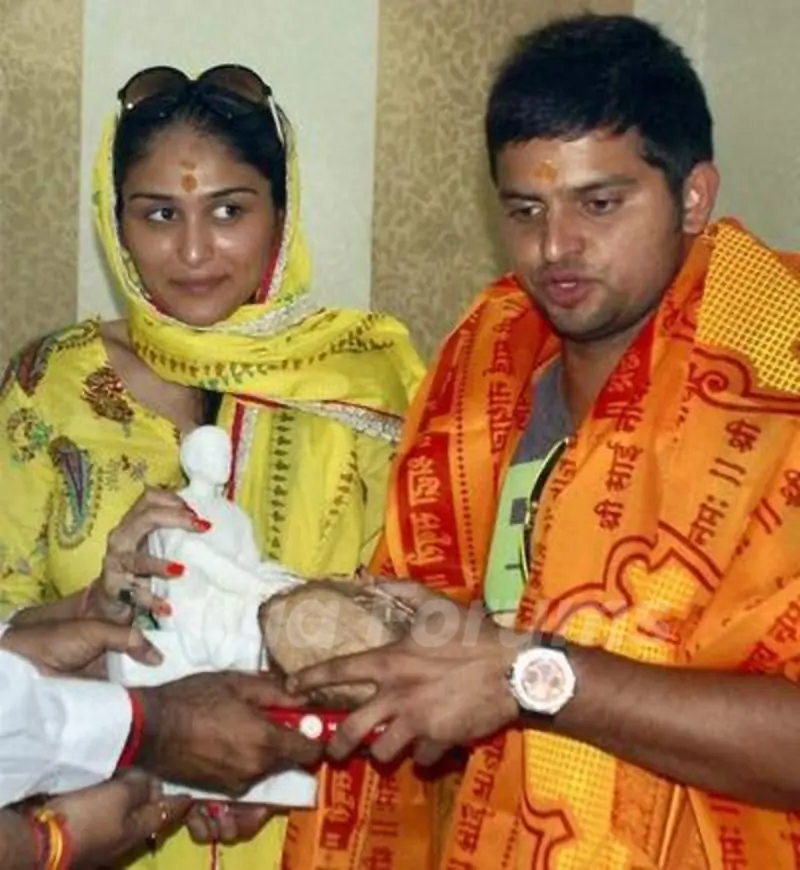 Suresh Raina with Poorna Patel