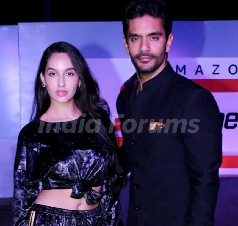 Angad Bedi with Nora Fatehi