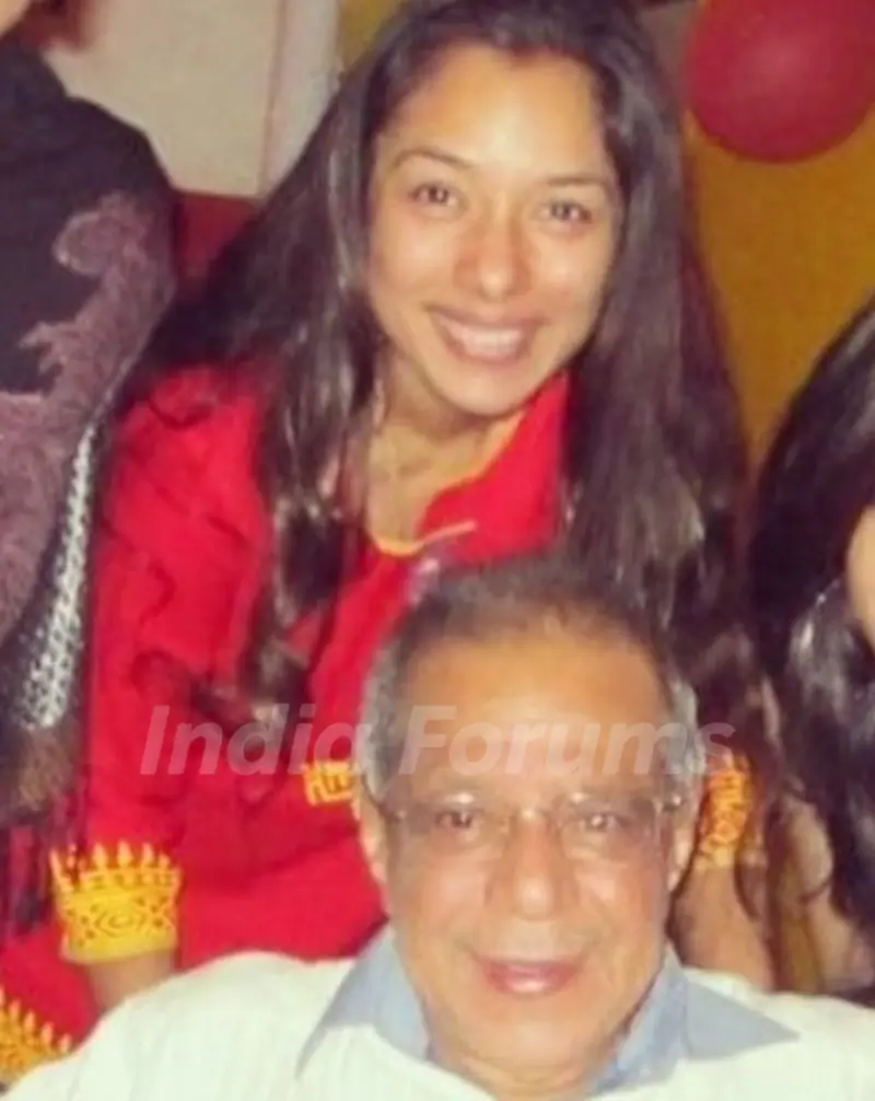 Rupali Ganguly with her father