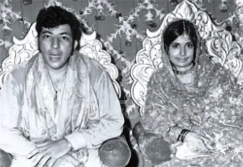 Amjad Khan With His Wife