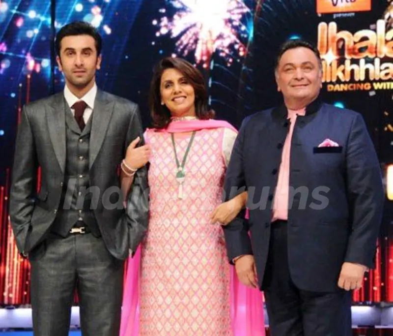 Ranbir Kapoor with his parents