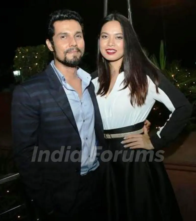 Randeep Hooda With Lin Laishram