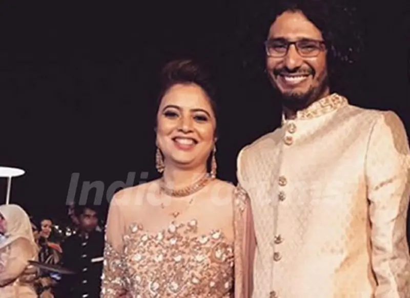 Abhishek Chaubey with his wife Chetana Kowshik