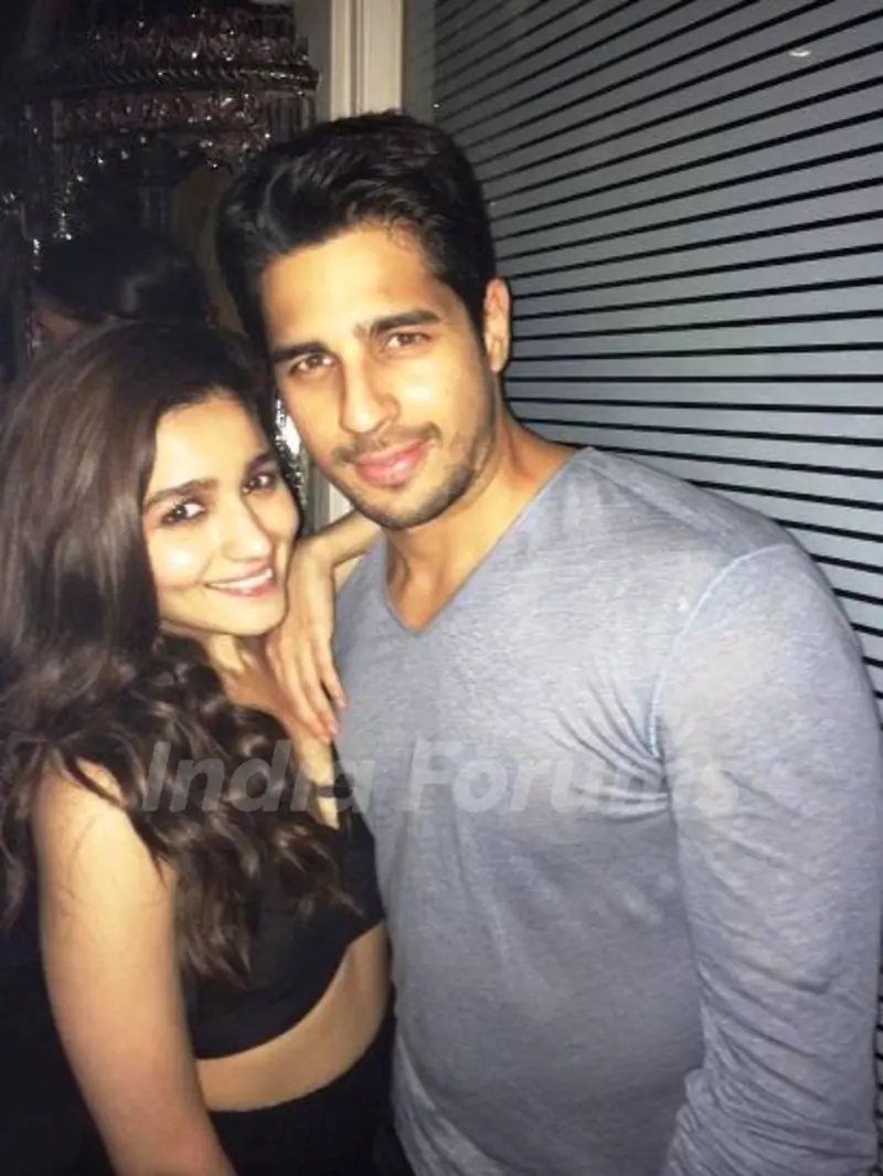 Sidharth Malhotra With His Ex-Girlfriend Alia Bhatt
