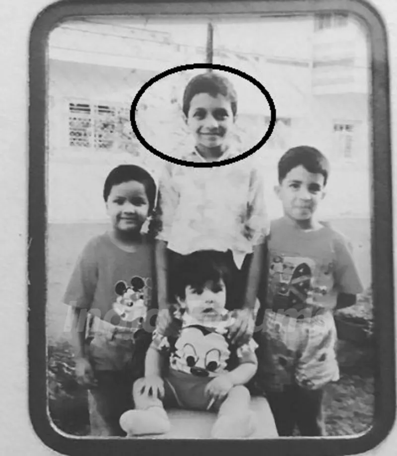 Siddharth Basrur with his siblings