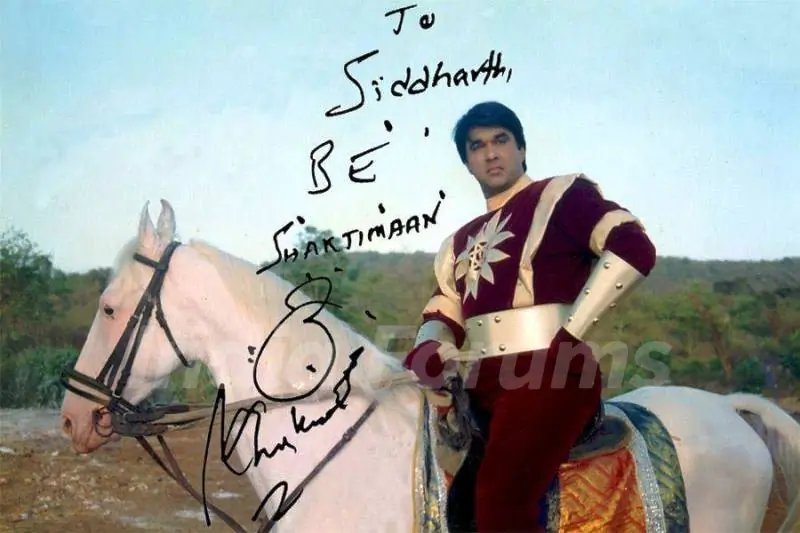 Mukesh Khanna's Autograph