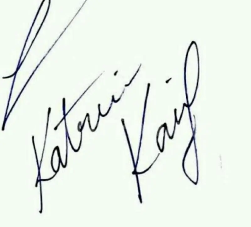 Katrina Kaif&#039;s Signature