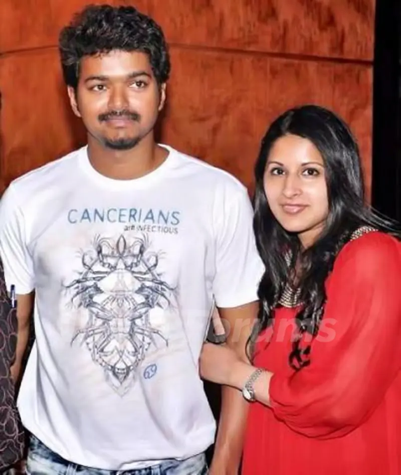 Vijay with his wife