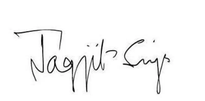 Jagjit Singh Signature