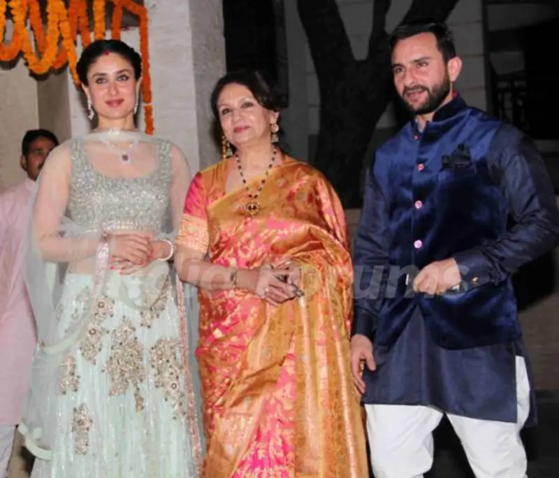 Sharmila with Saif and Kareena