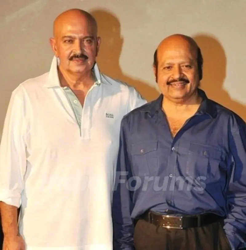 Rakesh Roshan with his brother Rajesh Roshan