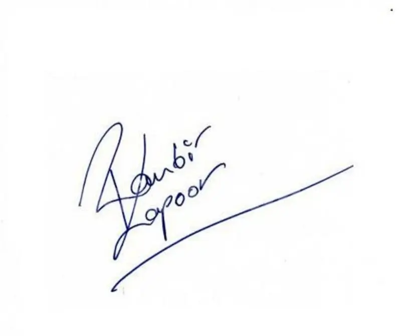 Ranbir Kapoor Signature
