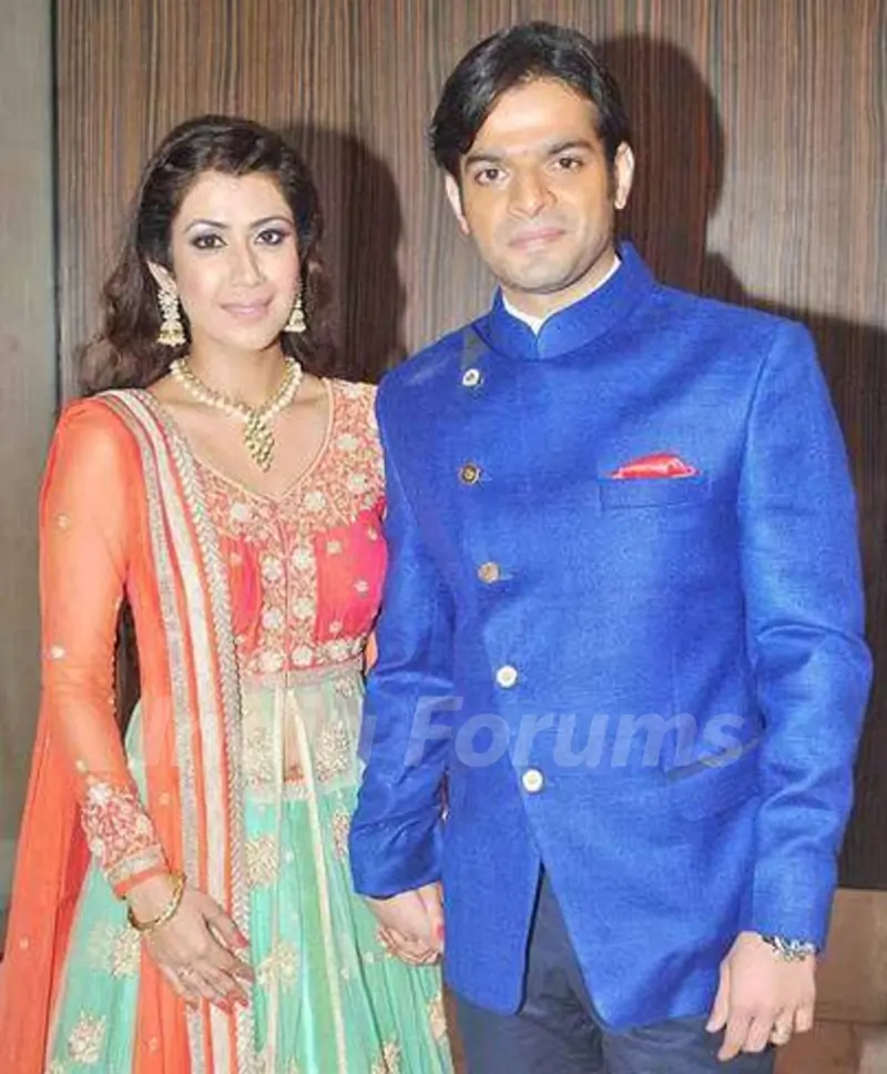 Karan Patel with his wife
