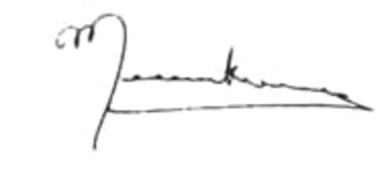 Meena Kumari Signature