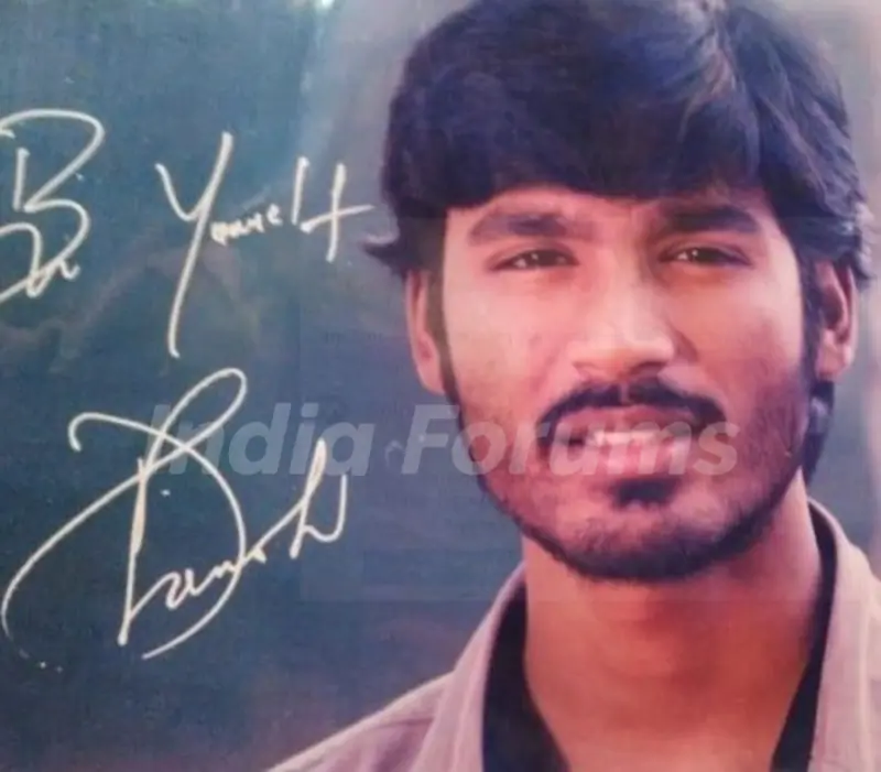 Dhanush's autograph