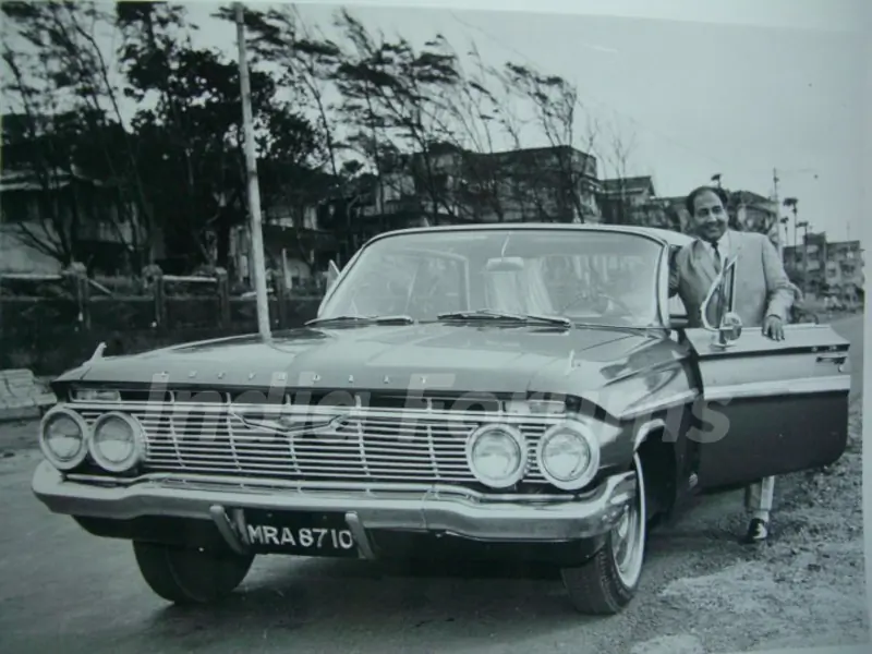 Mohammed Rafi With his Empala Car