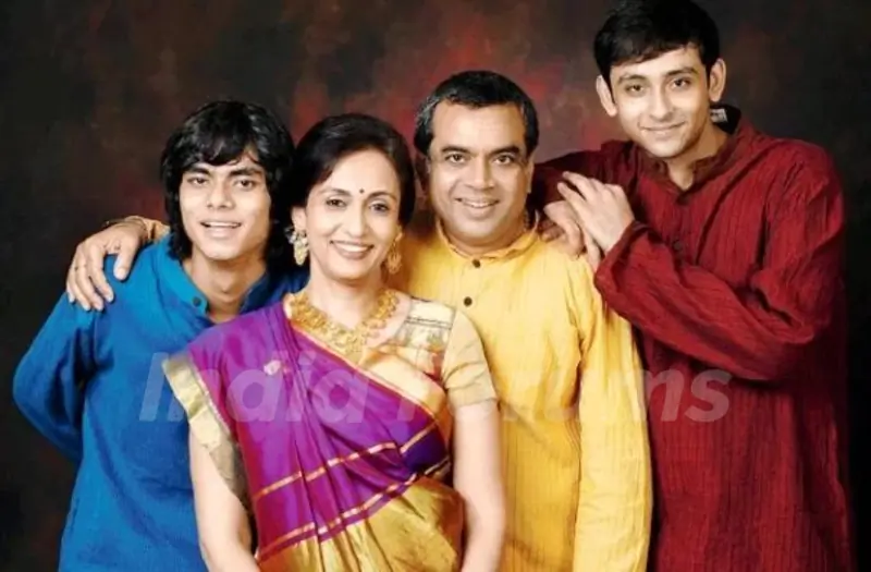 Swaroop Sampat with her family