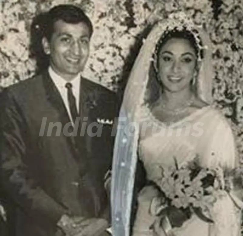 Mala Sinha with Husband