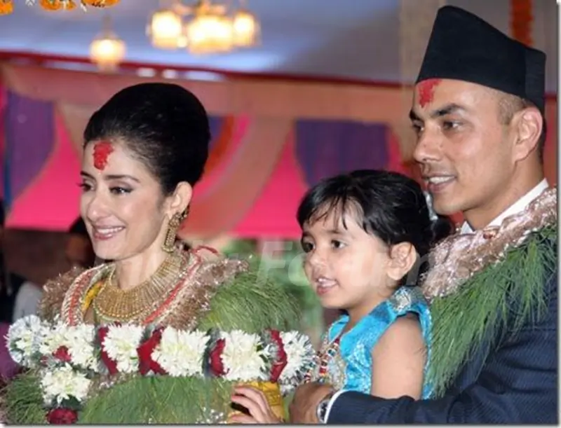 Manisha with her husband Samrat Dahal