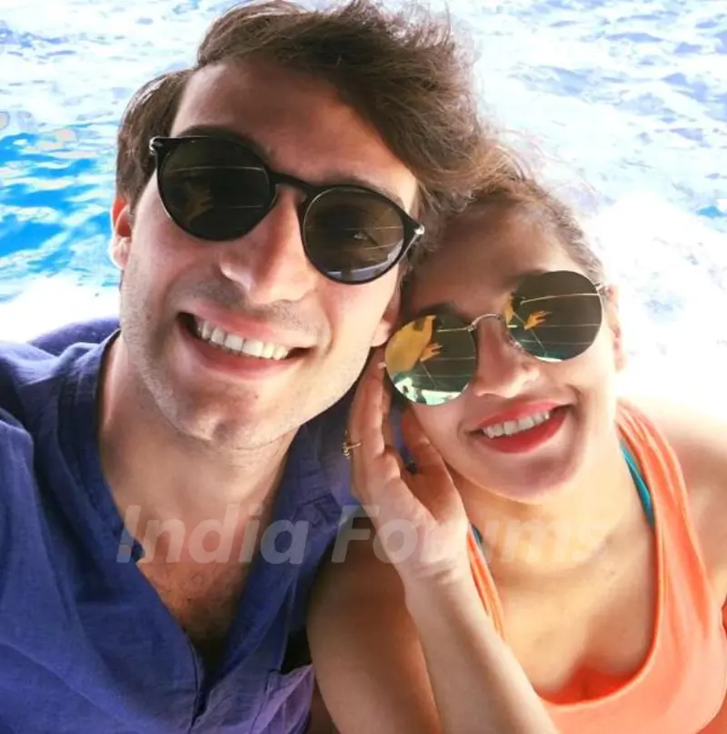Shweta Pandit with her husband Ivano Fucci