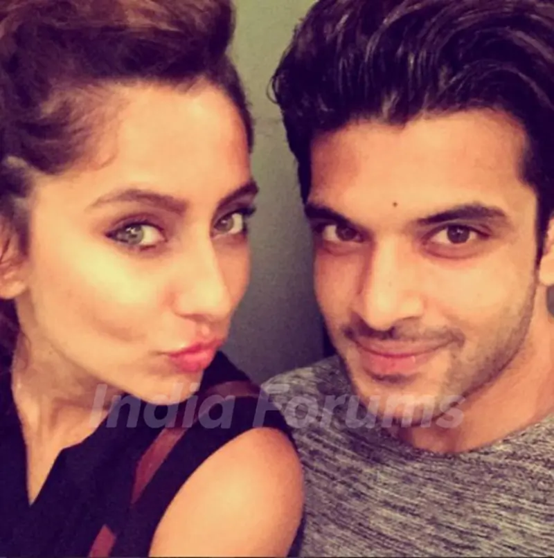 Anusha Dandekar with Karan Kundra