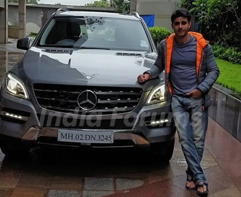 Gautam Rode with his car