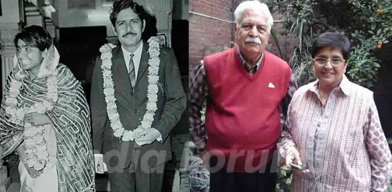 Kiran Bedi With Her Husband Brij Bedi
