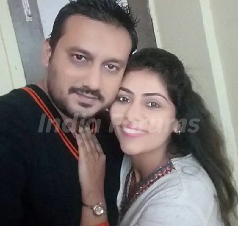 Akanksha Gilani with husband