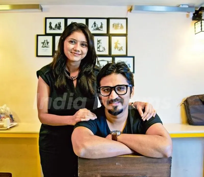 Amit Trivedi with his wife Krutee