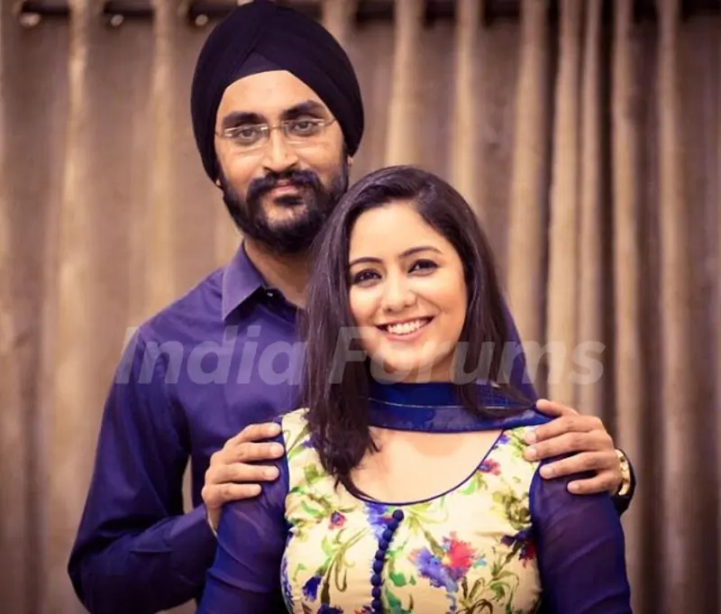 Harshdeep Kaur with her husband Mankeet Singh