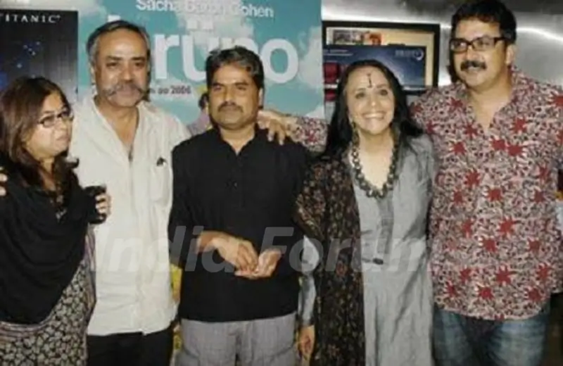 Ila Arun with her brothers Piyush (second from left) and Prasoon (extreme right)