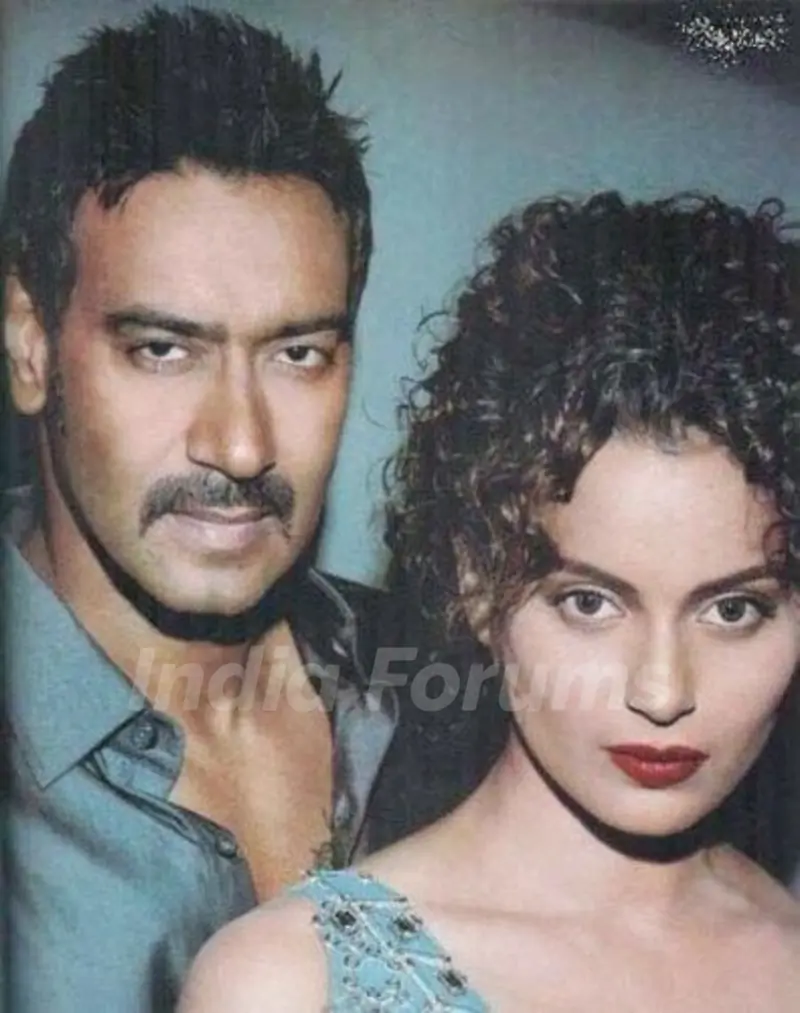Kangana Ranaut With Ajay Devgan