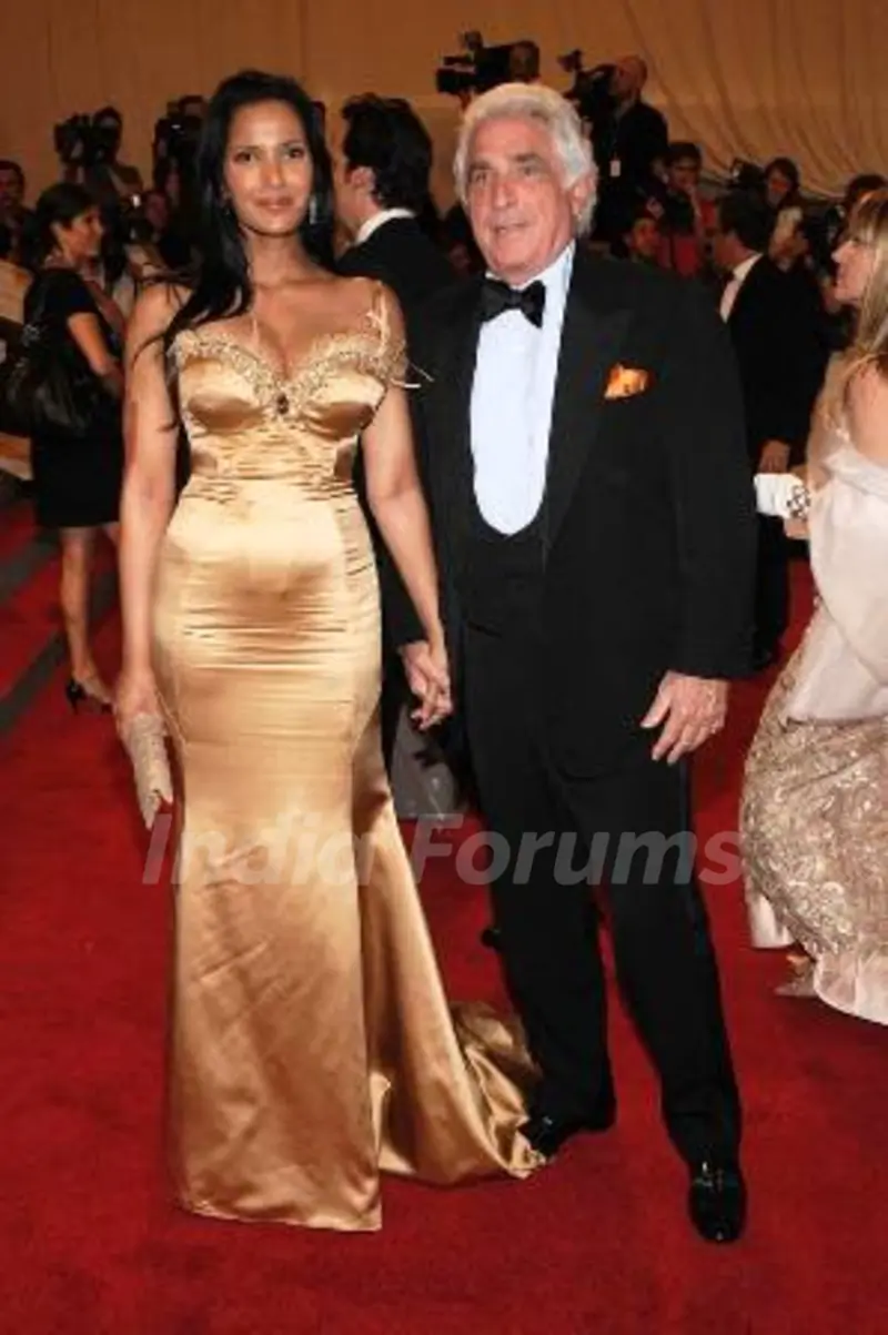 Padma Lakshmi with Ted Forstmann