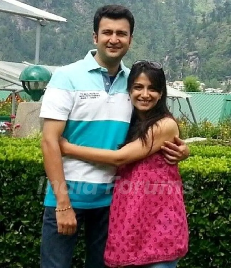 Poorva Gokhale with her husband Kedar Gokhale