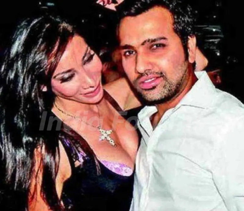 Sofia Hayat with Rohit Sharma