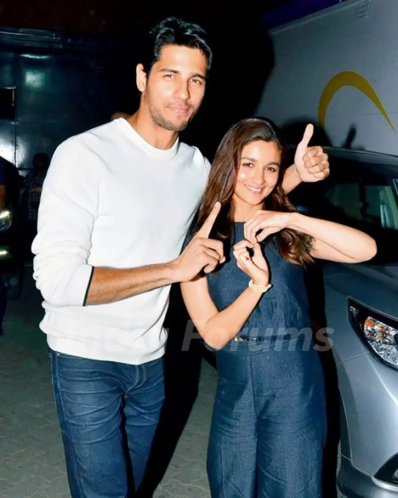 Alia Bhatt With Her Ex-Boyfriend Sidharth Malhotra