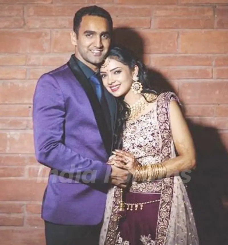 Pooja Banerjee with her husband Sandeep Sejwal