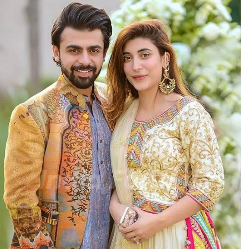 Urwa Hocane with her husband