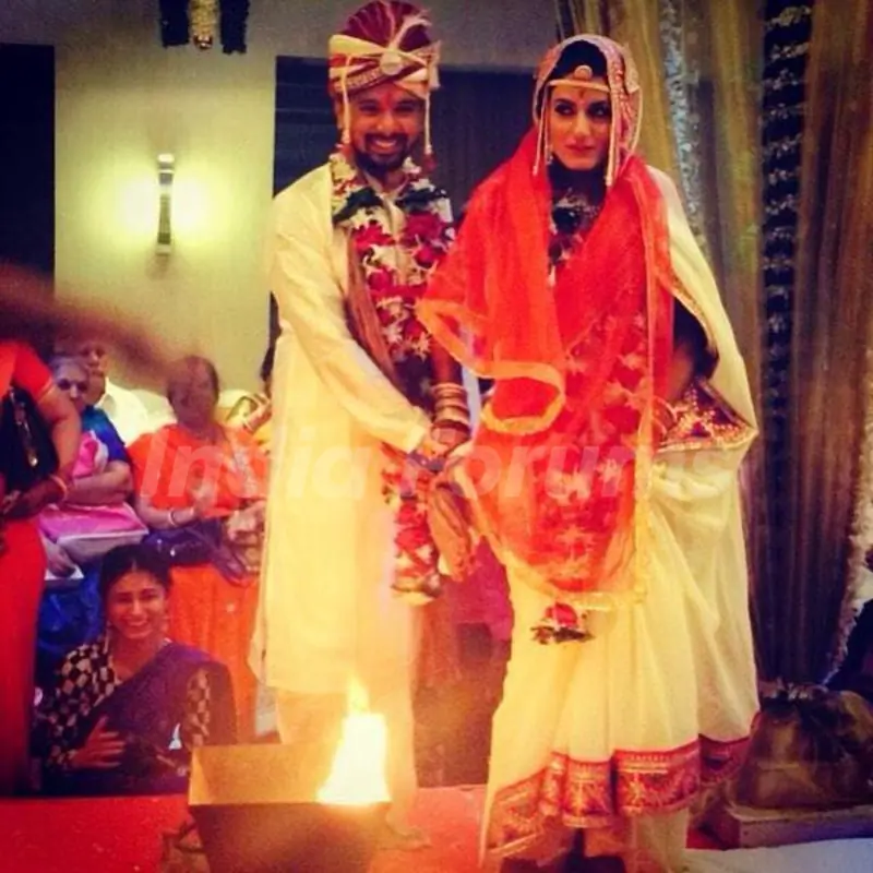 Namit Das with his wife