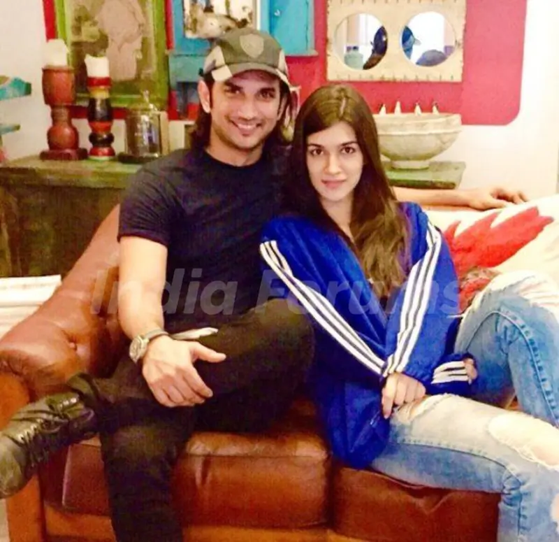 Kriti Sanon with Sushant Singh Rajput
