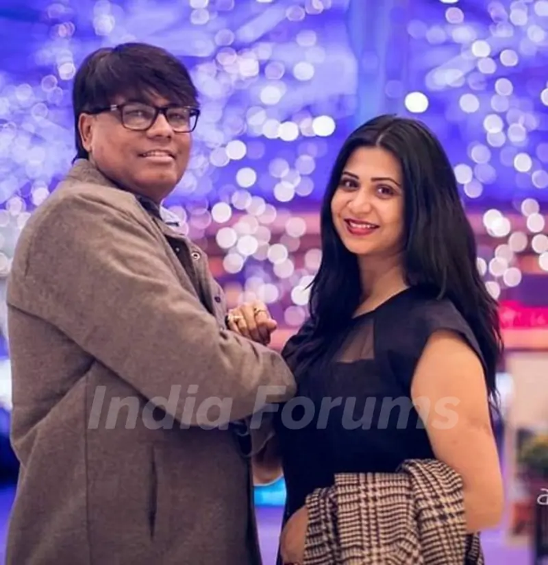 Parineeta Borthakur with her husband