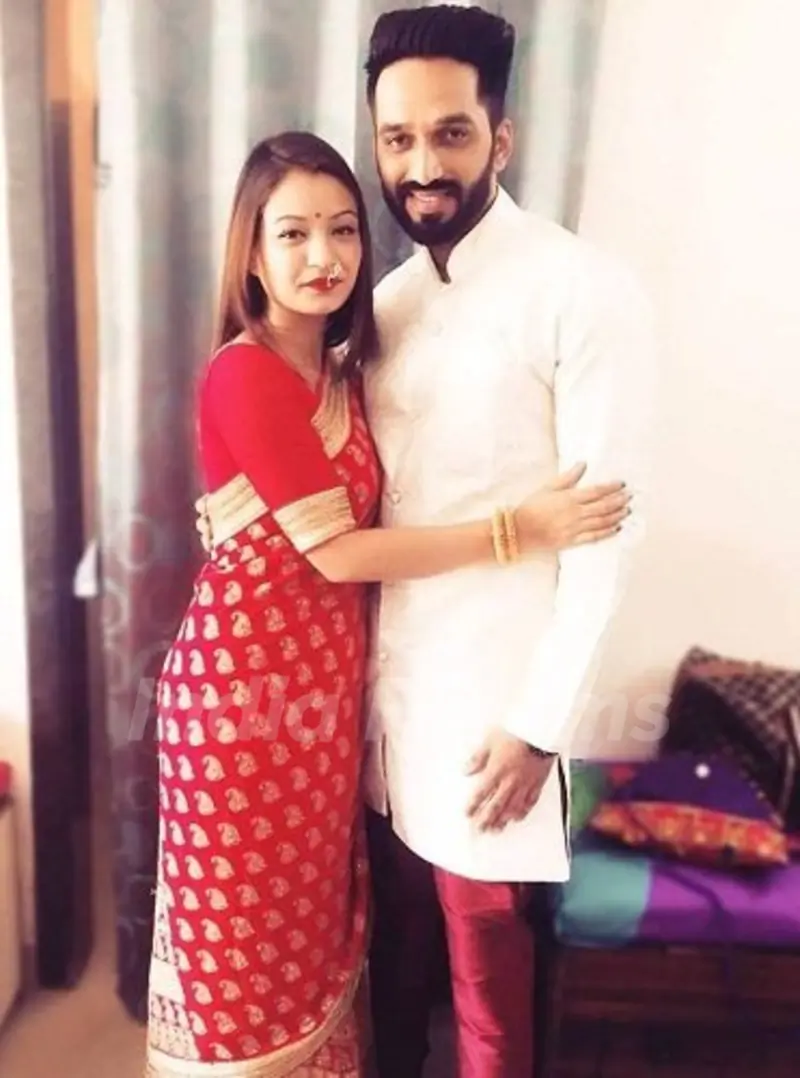 Shruti Rawat with her husband Nikhil Agawane