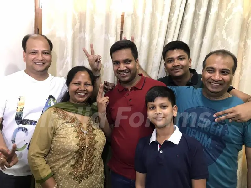 Aditya Jain with his family
