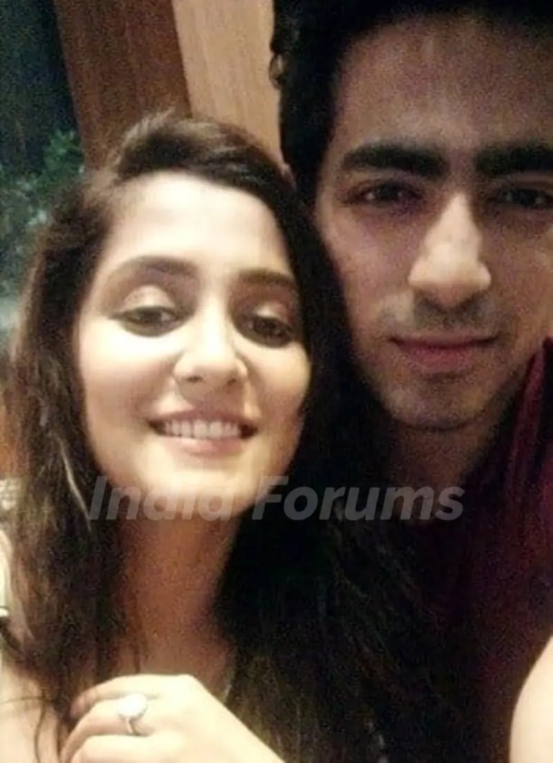 Srishti Jain with Anuj Pandit Sharma